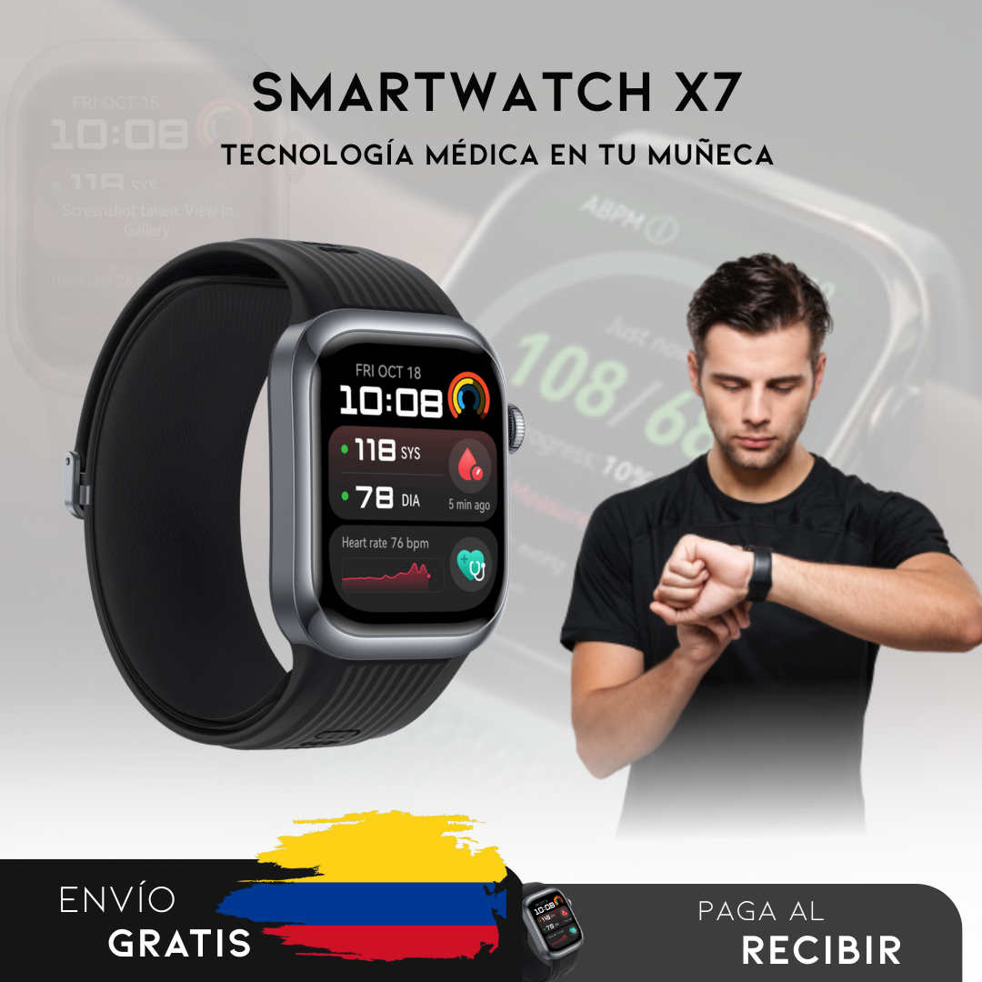 Smartwatch X7 - Reloj inteligente que cuida de tu salud